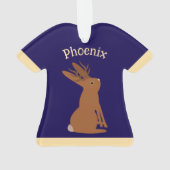 Halloween Jackalope Trick or treat Aangepaste naam Ornament (achterkant)