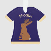 Halloween Jackalope Trick or treat Aangepaste naam Ornament (voorkant)