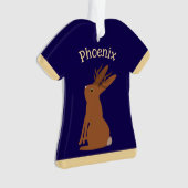 Halloween Jackalope Trick or treat Aangepaste naam Ornament (voorkant)