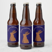 Halloween Jackalope Trick or treat Custom Bier Etiket (Flessen)
