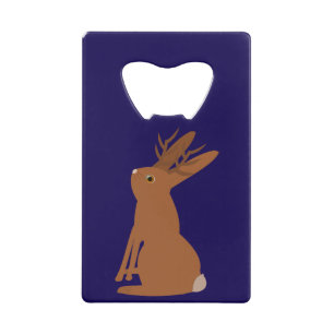 Halloween Jackalope Trick or treat Custom Creditkaart Flessenopener