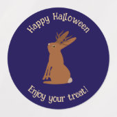 Halloween Jackalope Trick or treat Custom Labels (Design 1)