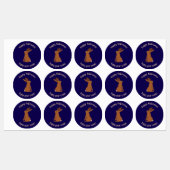Halloween Jackalope Trick or treat Custom Labels (Vel)