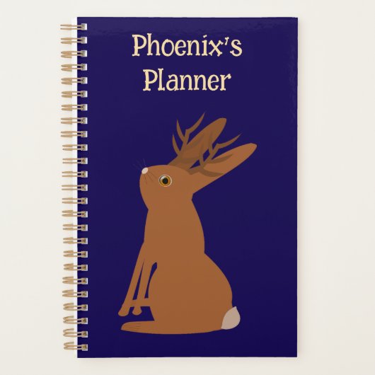 Halloween Jackalope Trick or treat Custom Planner (Voorkant)