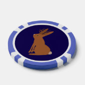 Halloween Jackalope Trick or treat Custom Poker Chips (Enkel)