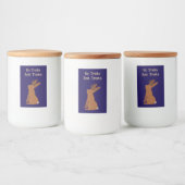 Halloween Jackalope Trick or treat Custom Voedselcontainer Etiket (Flessen)