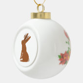 Halloween Jackalope Trick or treat Keramische Bal Ornament (Rechts)