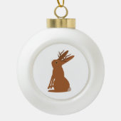 Halloween Jackalope Trick or treat Keramische Bal Ornament (Voorkant)