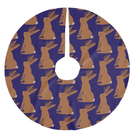 Halloween Jackalope Trick or treat Kerstboom Rok (Voorkant)