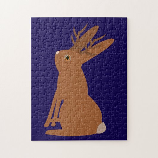 Halloween Jackalope Trick or treat Legpuzzel (Verticaal)