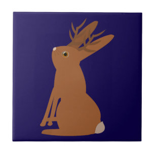 Halloween Jackalope Trick or treat Tegeltje