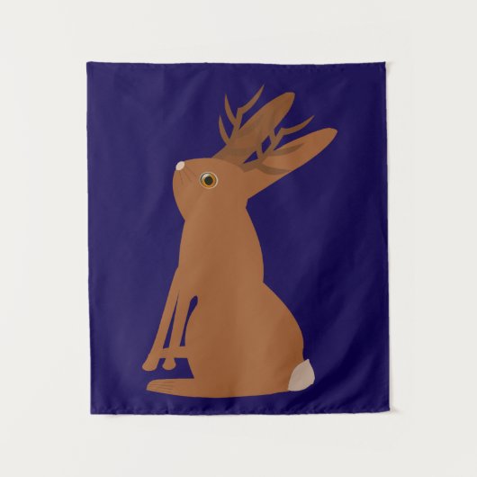 Halloween Jackalope Trick or treat Wandkleed (Voorkant)
