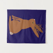 Halloween Jackalope Trick or treat Wandkleed (Voorkant (horizontaal))