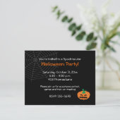 Halloween Jackolantern Party Invitation Kaart (Staand voorkant)