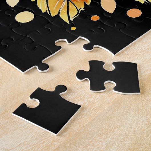 Halloween Jackolantern Spooky Pumpkin Legpuzzel (Zijkant)