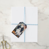 Halloween Japanse kin met pompoenen eng Cadeaulabel (Met Touw)