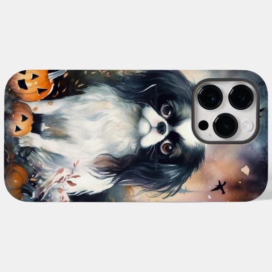 Halloween Japanse kin met pompoenen eng Case-Mate iPhone Case (Achterkant (horizontaal))