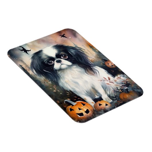 Halloween Japanse kin met pompoenen eng Magneet (Rechterzijde)