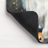 Halloween Japanse kin met pompoenen eng Muismat (Hoek)