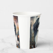 Halloween Japanse kin met pompoenen eng Papieren Bekers (Rechts)