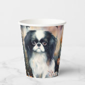 Halloween Japanse kin met pompoenen eng Papieren Bekers (Voorkant)