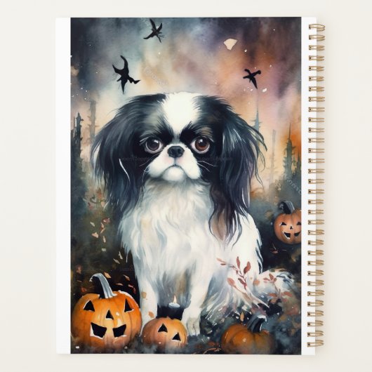 Halloween Japanse kin met pompoenen eng Planner (Achterkant)