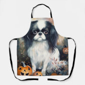 Halloween Japanse kin met pompoenen eng Schort (Voorkant)