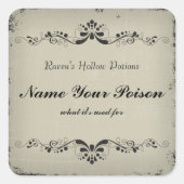 Halloween Jar Sticker Label (Voorkant)