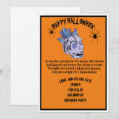 halloween_jarig_uitnodiging kaart (Voorkant / Achterkant)