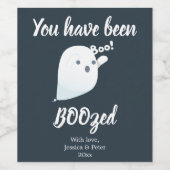 Halloween je bent gedronken Wijn label Etiket (Enkel label)