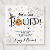 Halloween Je bent uitgejouwd Square Gift Label (Voorkant)