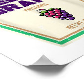 Halloween Jelly Grape Funny Food Group Kostuum Man Poster (Hoek)