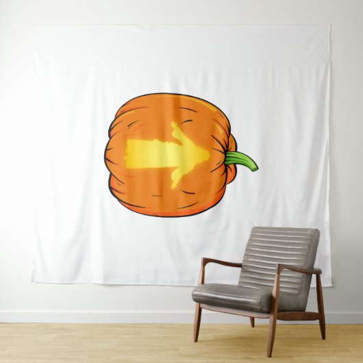 Halloween Jesus Design met Jesus Pumpkin Wandkleed (In Situ (horizontaal))