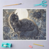 Halloween Jeweled Cat Tissuepapier (Craft)