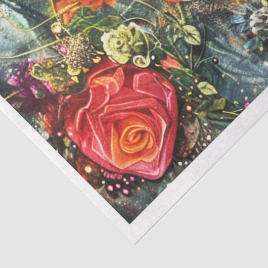 Halloween Jeweled Skeleton Tissuepapier (Detail)