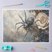 Halloween Jeweled Spider Tissuepapier (Craft)