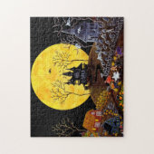 Halloween jigzaag puzzle, hoofdstad legpuzzel (Verticaal)