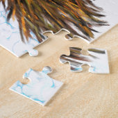 Halloween Jigzaag Puzzle Witch Pumpkin Flying Broo Legpuzzel (Zijkant)