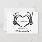 Halloween, jij wordt mijn bruidsmeisje Kaart (Voorkant)