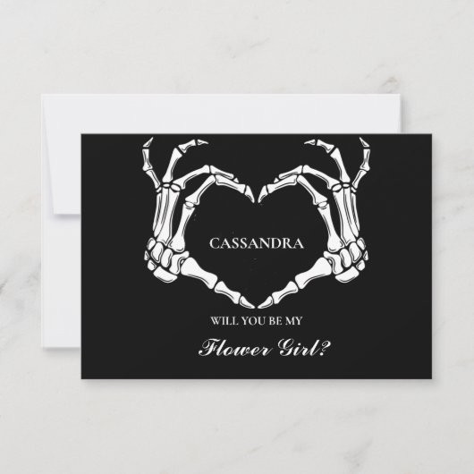 Halloween, jij wordt mijn bruidsmeisje Kaart (Voorkant)