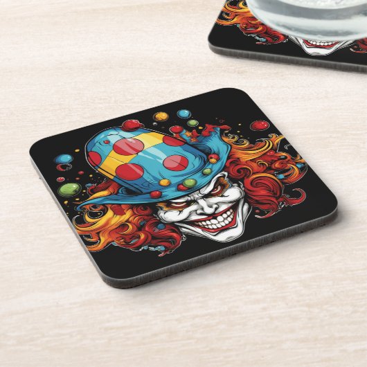 Halloween / Joker Beverage Coaster Bier Onderzetter (Linkerzijde)