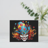 Halloween/Joker Briefkaart (Staand voorkant)