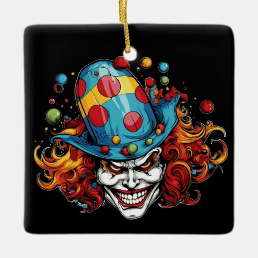 Halloween/Joker Keramisch Ornament (Voorkant)