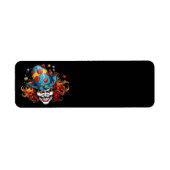 Halloween/Joker Retour Adreslabel Etiket (Voorkant)