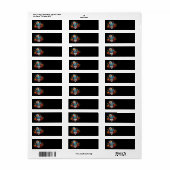 Halloween/Joker Retour Adreslabel Etiket (Full Sheet)
