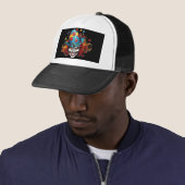 Halloween/Joker Trucker Hat Pet (In situ)