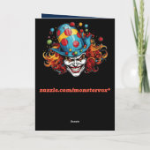 Halloween/Joker Wenskaart Kaart (Achterkant)