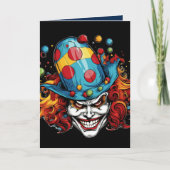 Halloween/Joker Wenskaart Kaart (Voorkant)