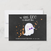Halloween Jongen Baby Shower Advieskaarten Kaart (Achterkant)