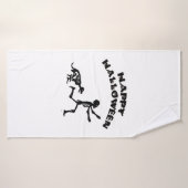 Halloween Jongen en Hond Badhanddoek (Badhanddoek)